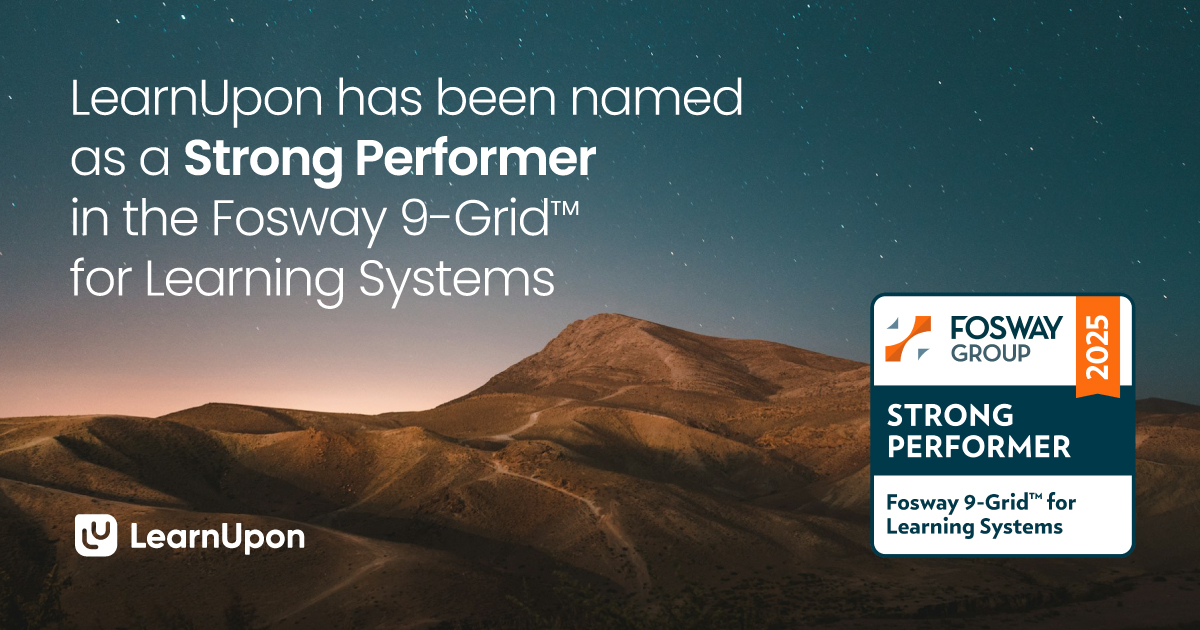 LearnUpon Recognized in Fosway 9-Grid™