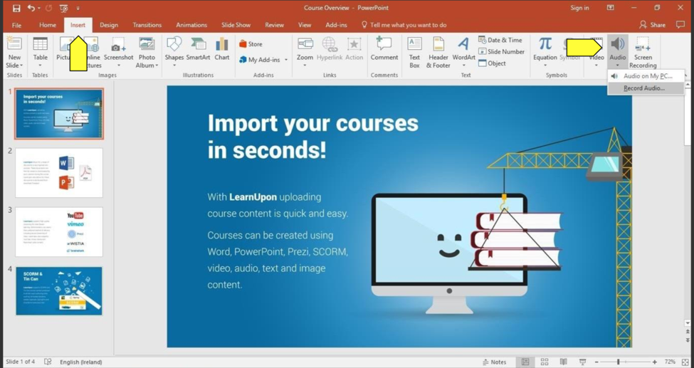 how to convert your elearning powerpoint to video learnupon how to turn a powerpoint into a video